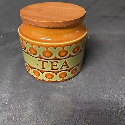 Buy Hornsea Bronte Tea Cannister Jar 1977 With Lid In Excellent Condition - (5316) • 10£