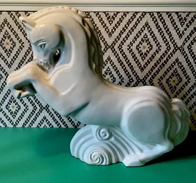 Buy This Rare Sunset Ceramics Newlyn Cornwall Rearing Horse • 80£