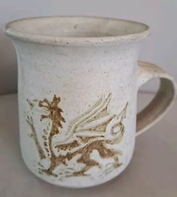 Buy Vintage Tregaron Welsh Studio Pottery Dragon Mug /Cup • 3.99£