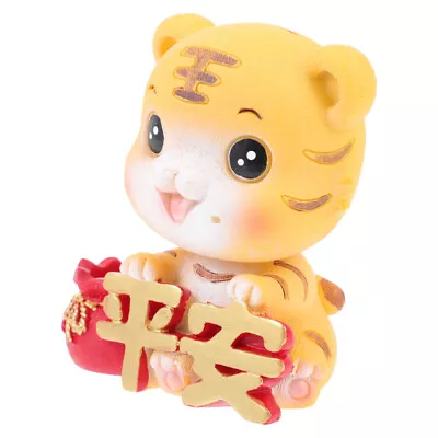 Buy  Creative Tiger Decor Lucky Animal Decoration Ornaments Lovely Figurine Desktop • 9.99£