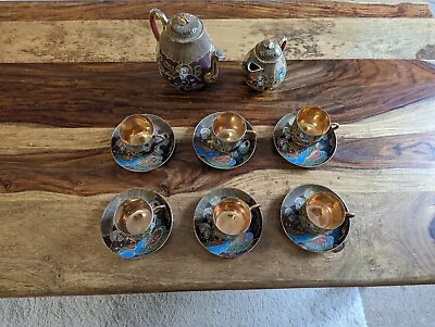 Buy Genuine Samurai China Tea/Coffee Set Vintage Hand Painted Complete Set • 50£