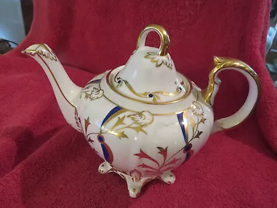 Buy VINTAGE Royal Chelsea Tea Pot With BEAUTIFUL GOLD TRIM~FINE BONE CHINA~ENGLAND • 79.79£