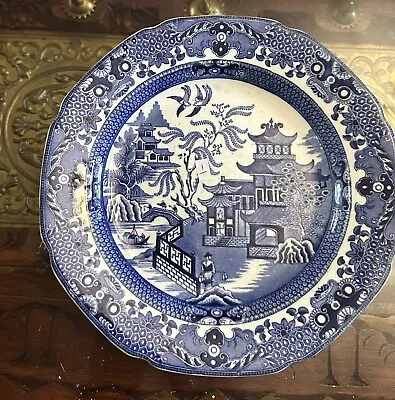Buy AN EARLY 1900'S BURLEIGH WARE BOWL WITH THE WILLOW PATTERN. 21cms DIAMETER • 12£