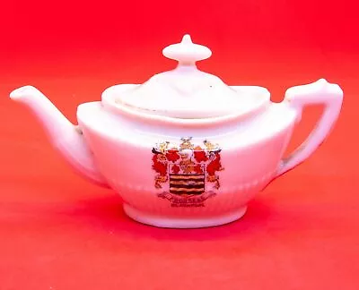 Buy Gemma Schmidt & Co Crested China Miniature Tea Pot With Blackpool Crest • 5.99£