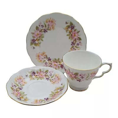 Buy Colclough Wayside Honeysuckle Teacup Saucer Plate Trio 1950s/60s Bone China • 9.99£