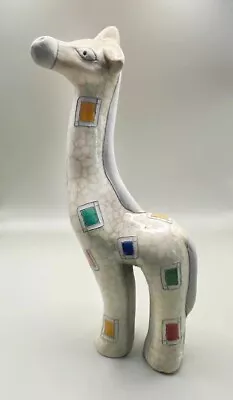 Buy Raku Pottery South African Hand Made By Artisans Hand Painted Giraffe  Ex. Cond. • 25£