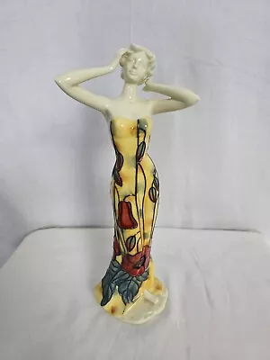 Buy Old Tupton Ware Porcelain Lady Poppy Floral Dress Figurine 4163 Hand Painted  • 35£