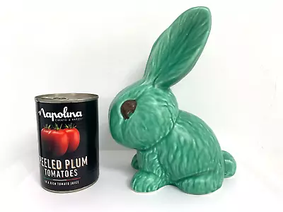 Buy Vintage Sylvac Snub Nose Green Bunny Rabbit # 1027 With Original Silver Label • 99.95£