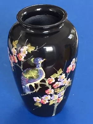 Buy Beautiful Antique Bretby Art Pottery Chinoiserie Vase Bird & Flora • 38£
