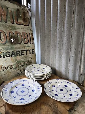 Buy Furnivals Blue Danish Floral 10  Dinner Plates • 20£