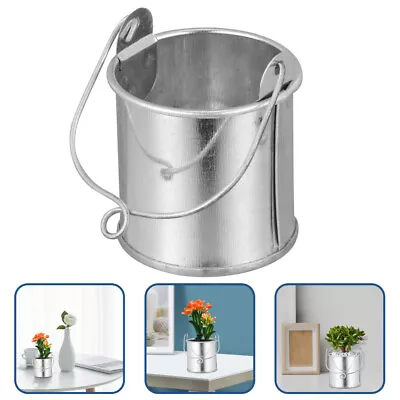 Buy 3pcs Decorative Flower Vase Chic Buckets Tin Wall Pocket Planter • 8.89£