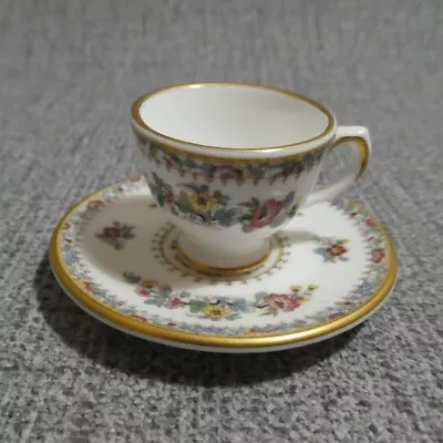 Buy Miniature Coalport Cup & Saucer Floral Pattern Dolls House Bone China England • 14.95£