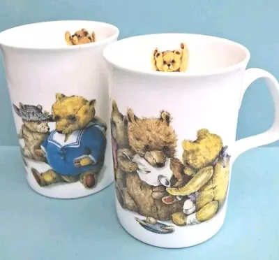 Buy Roy Kirkham Fine Bone China  ~ Pair Of Teddy Bear Mugs  Breakfast / Party Time • 5.99£