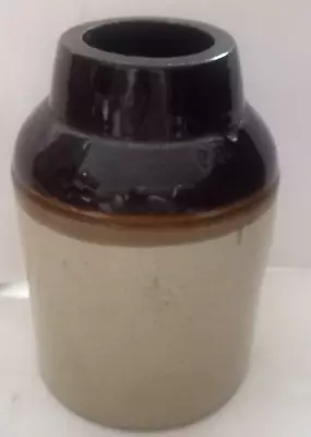 Buy Primitive Antique 9  Old Crock Stoneware Jug Wire Handle Food Canning Jar No Lid • 13.86£