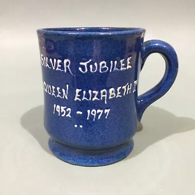 Buy COL - DEL Studio Pottery Devon H M Queen Elizabeth II Silver Jubilee Mug • 9.95£