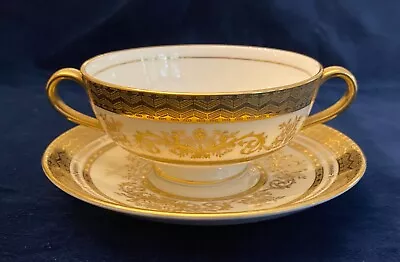 Buy Minton Sutherland Bone China Soup Bowl And Saucer • 19.99£