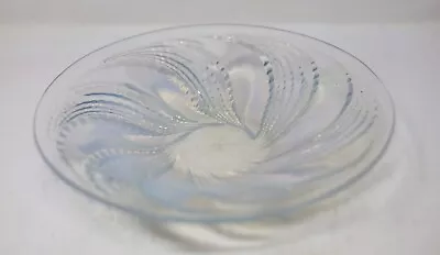 Buy Vintage Lalique 10  Bowl Art Glass Opalescent  Fleurons  #3314 • 259.08£