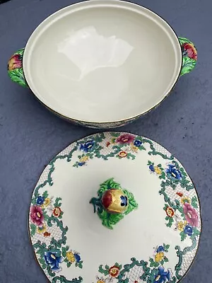 Buy Royal Cauldon Victoria Round Twin Handled Tureen Veg Bowl  With Lid  26 Cm  01 • 25£