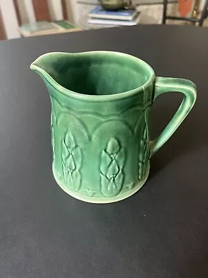 Buy Vintage Mccoy Pottery Unmarked Green Asparagus Pitcher 5” Ceramic Pottery • 42.86£