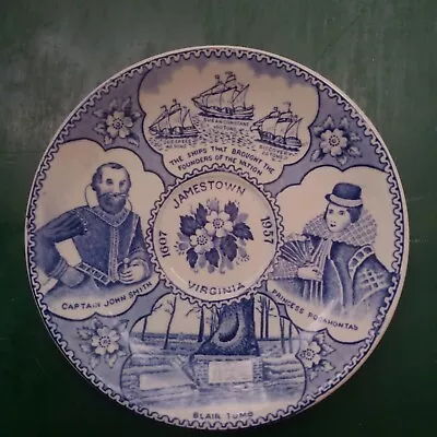 Buy Adams Estblished 1657 England Saucer, Jamestown Founders Of The Nation 1607~1957 • 7.46£