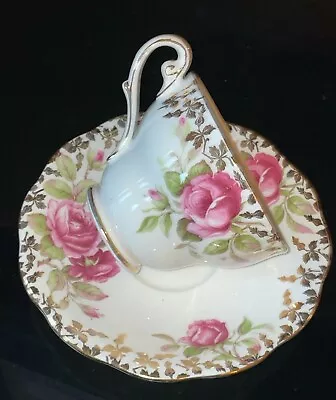 Buy Royal Standard ENGLAND BONE CHINA TEA CUP & SAUCER TEA ROSES PATTERN VINTAGE • 11.18£