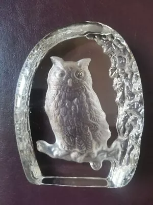Buy Wedgwood Glass Owl Paperweight. • 9.99£