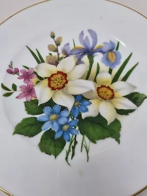 Buy Vintage Fenton China Staffordshire Floral Design Plate • 12£