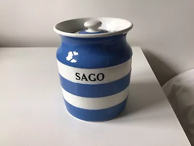 Buy T G Green Cornishware Sago Jar 14.5cm High • 16£