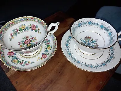 Buy Coalport Teacups & Saucers (Ming Rose & Geneva) • 3.99£