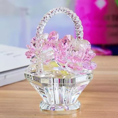Buy Crystal Decorative Ornaments Home Decoration Basket Ornaments  Home • 16.22£