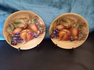 Buy 2 Aynsley Orchard Gold Saucers/ Trinket Dishes. 11cm With Stands • 24£