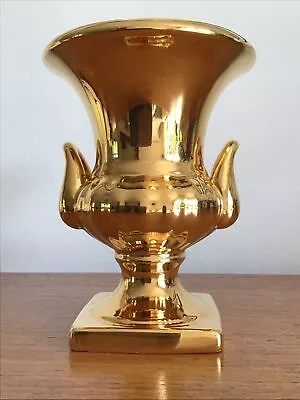 Buy Vintage Royal Winton Grimwades Corinth Gold Lustre Mantel Vase Jardiniere Decor • 4£