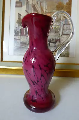 Buy Vintage Mtarfa Art Glass Jug Signed • 14£