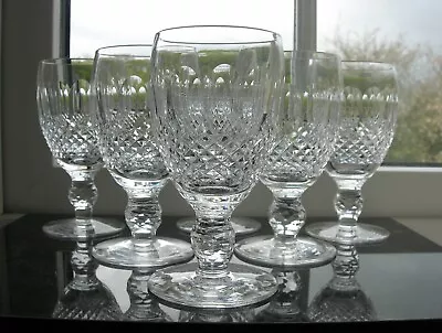 Buy Waterford -  Colleen  Cut - Six  White Wine Glasses  - Signed • 150£