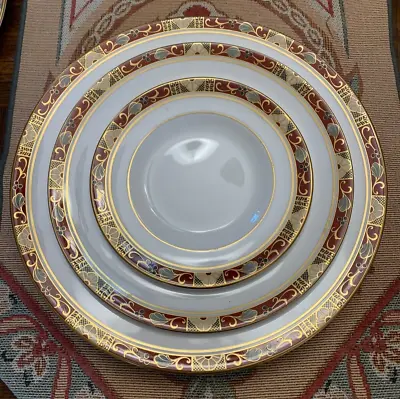 Buy Royal Crown Derby - English Bone China  Cloisonne'  Three Serving Plates - 1987 • 32.95£