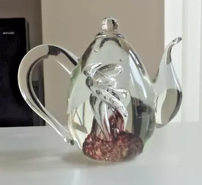 Buy Glass Paperweight ~ Teapot • 5.99£