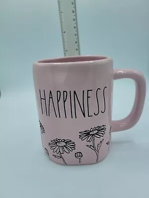Buy Rae Dunn  Happiness  Mug, Artisan Collection, Pink W/ Embossed Flowers • 9.31£