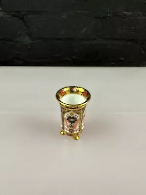 Buy Royal Crown Derby Old Imari 1128 1st Miniature Vase 2.5  1970 • 59.99£