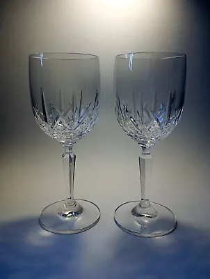 Buy 2 X Waterford Newgrange Crystal Cut Wine Claret Glasses • 40£
