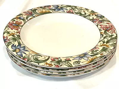 Buy 4 Doulton Everyday Dinner Plates Jacobean -free Ship • 46.59£