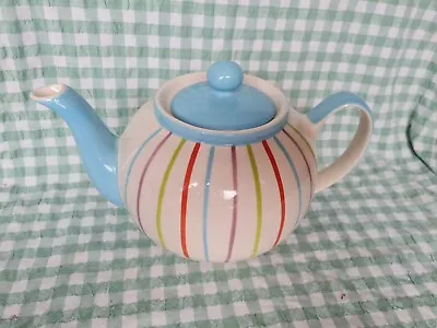 Buy Vintage Whittard Of Chelsea Multi Stripe Large 2 Pint Teapot • 14.99£