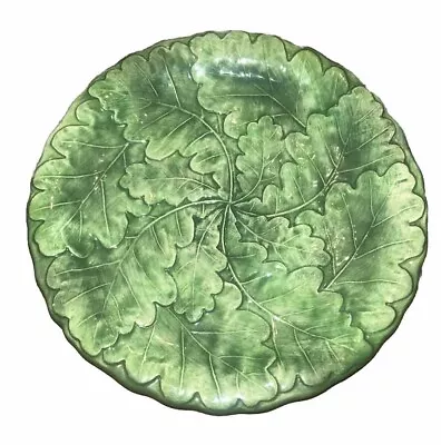 Buy Vietri Green Lettuce Cabbage Ware Majolica Pottery Plate Italy 8 1/8”Diam • 40.06£