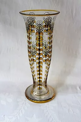 Buy Antique French Art Deco Perrault Et Lamorlette Glass Vase C 1919 • 248.51£