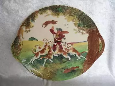 Buy **RARE** Royal Doulton 'Hunting Scene' Relief Cake Plate (D4988) • 65£