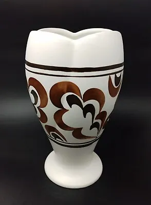 Buy Vintage E Radford/H J Wood Mid Century Hand Painted Tulip Vase Large 20cm  • 14.75£