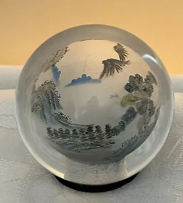 Buy Japanese Reverse Painted Globe Paperweight. • 32£