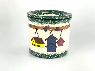 Buy Vintage Stoneware PIP Pot Dip Dish Vase Bird House Birdhouse Flower Floral • 19.27£