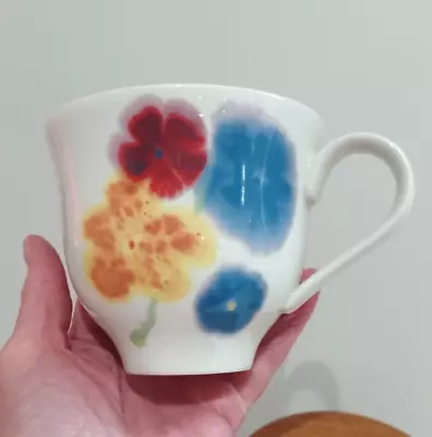 Buy Janice Tchalenko POOLE Pottery PANSY Design MUG (4) • 12£