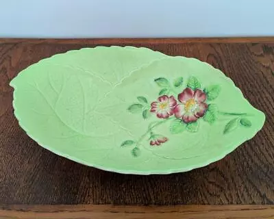 Buy Carlton Ware Primula Leaf Bowl Art Deco1930s Hand Painted Oval Dish 9.5 X 6  • 25£