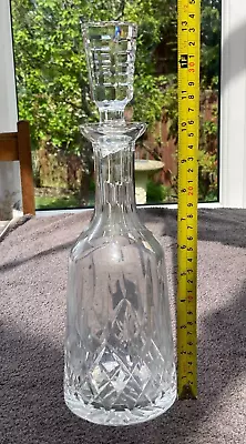 Buy Vintage Waterford Lismore Crystal Decanter 13.25 Inch, 75 Cl, Stopper (damaged) • 14£